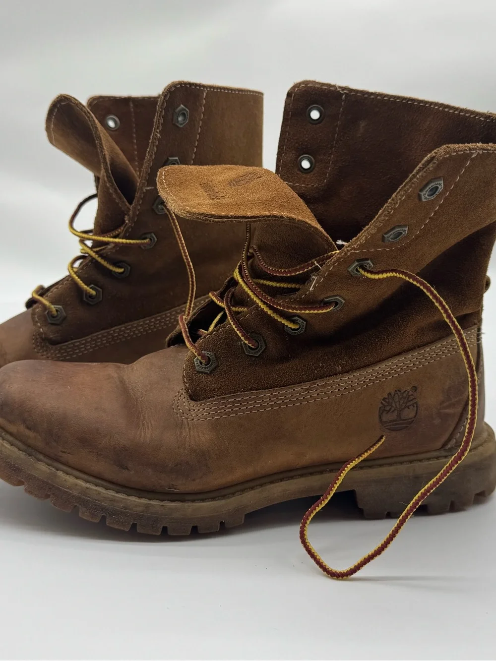 Timberland Brown Suede Lace-Up Work Boot